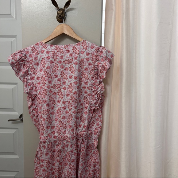 LA VIE REBECCA TAYLOR Pink Wave Paisley Jumpsuit XL - Picture 11 of 14